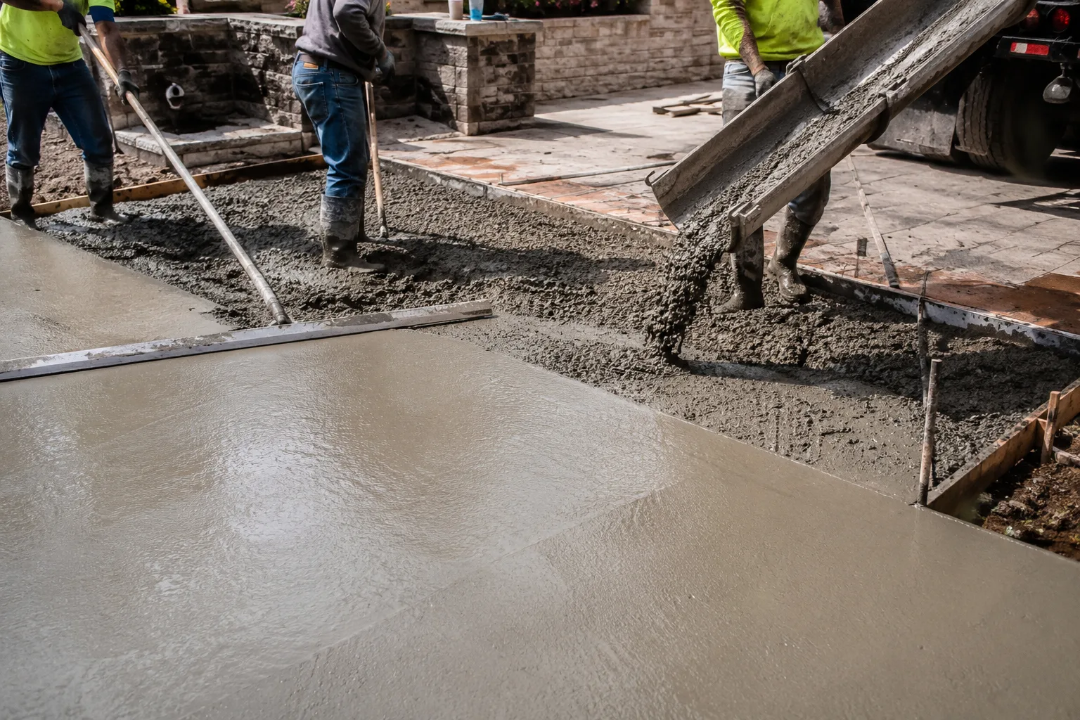 Concrete project by J & A Ground Maintenance