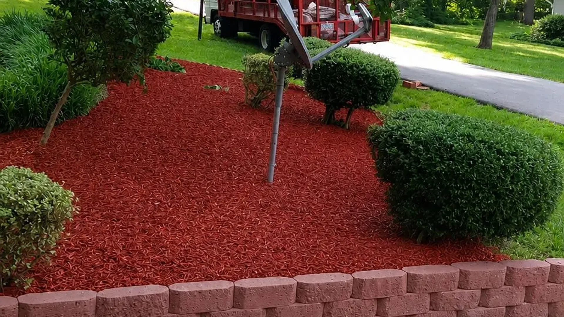 Landscaping installation project by J & A Ground Maintenance