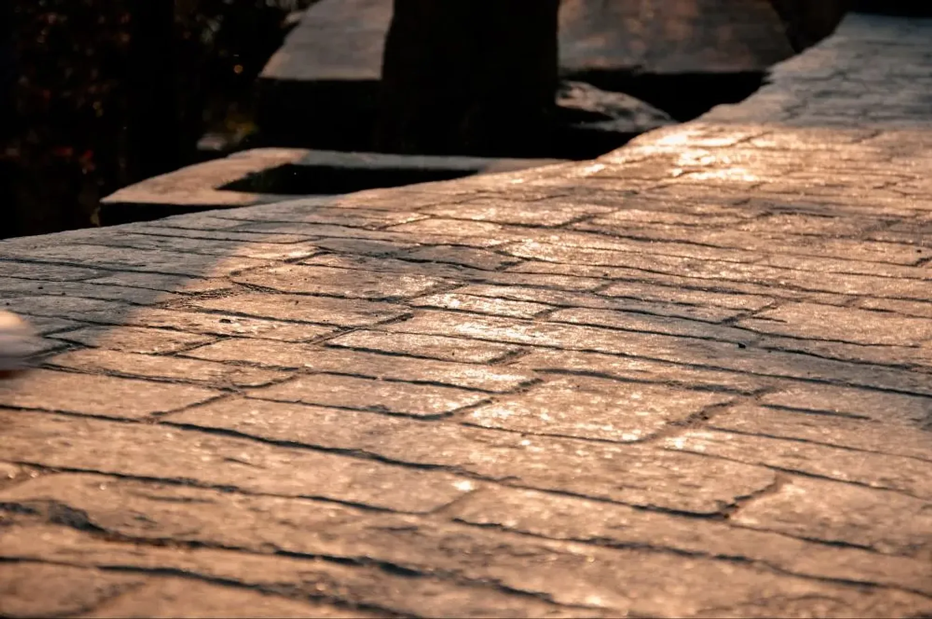 Decorative Stamped Concrete installation project by J & A Ground Maintenance